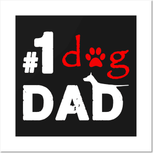 Dog Dad Funny Father's Day Tee Posters and Art